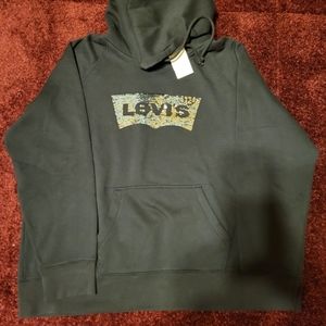 SZ XL FIT 1X 2X LEVIS BLING HOODIE,SEE MEASUREMENTS.